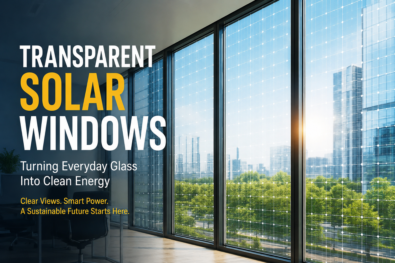 Transparent Solar Windows: The Future of Clean Energy in Modern Architecture