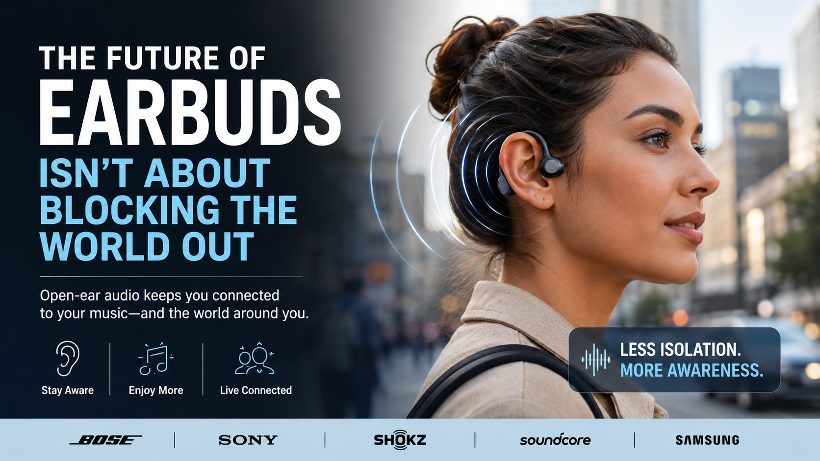 The Future of Earbuds Isn’t About Blocking the World Out