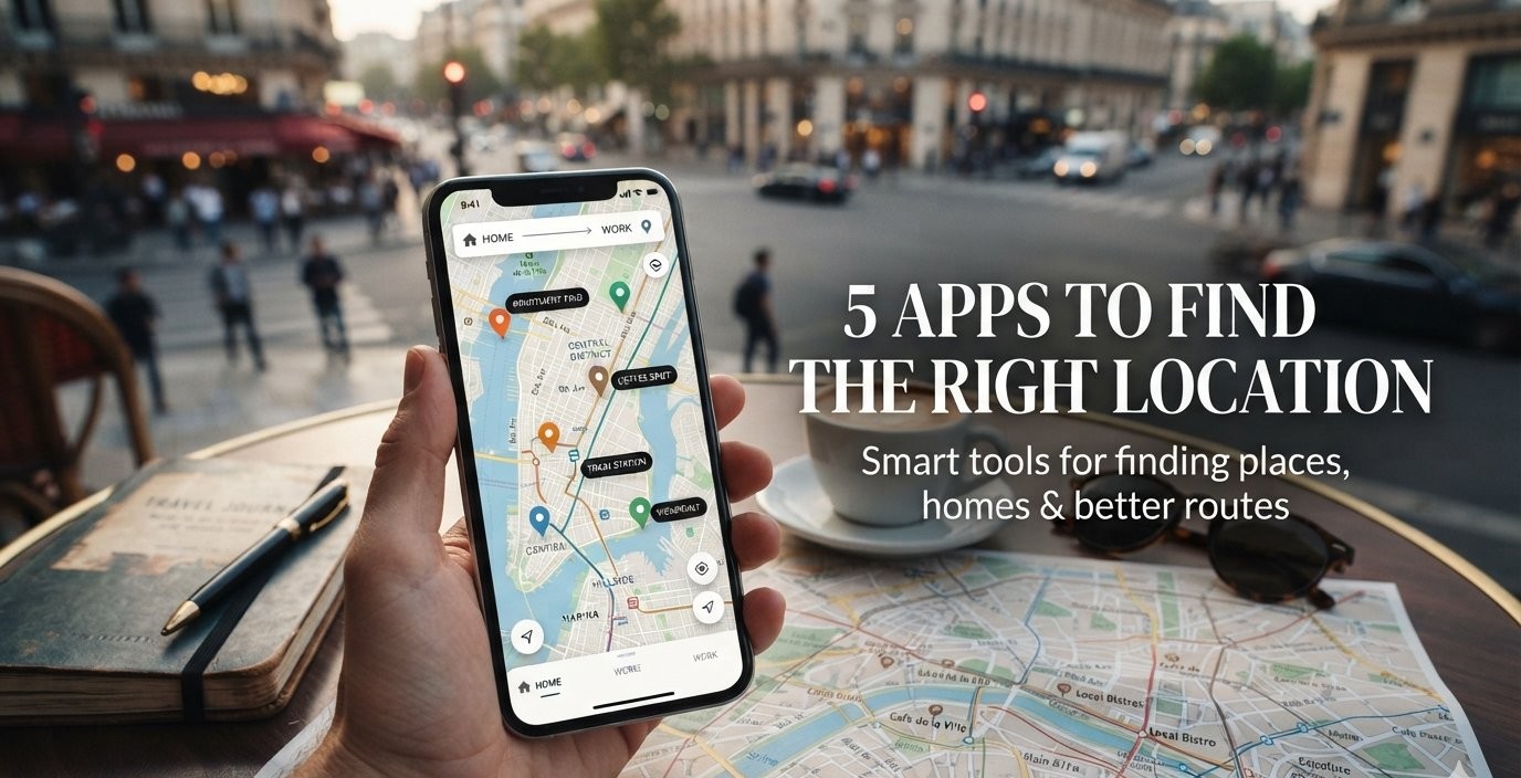 5 Apps That Can Help You Find the Right Location  From Everyday Places to Your Next Big Move